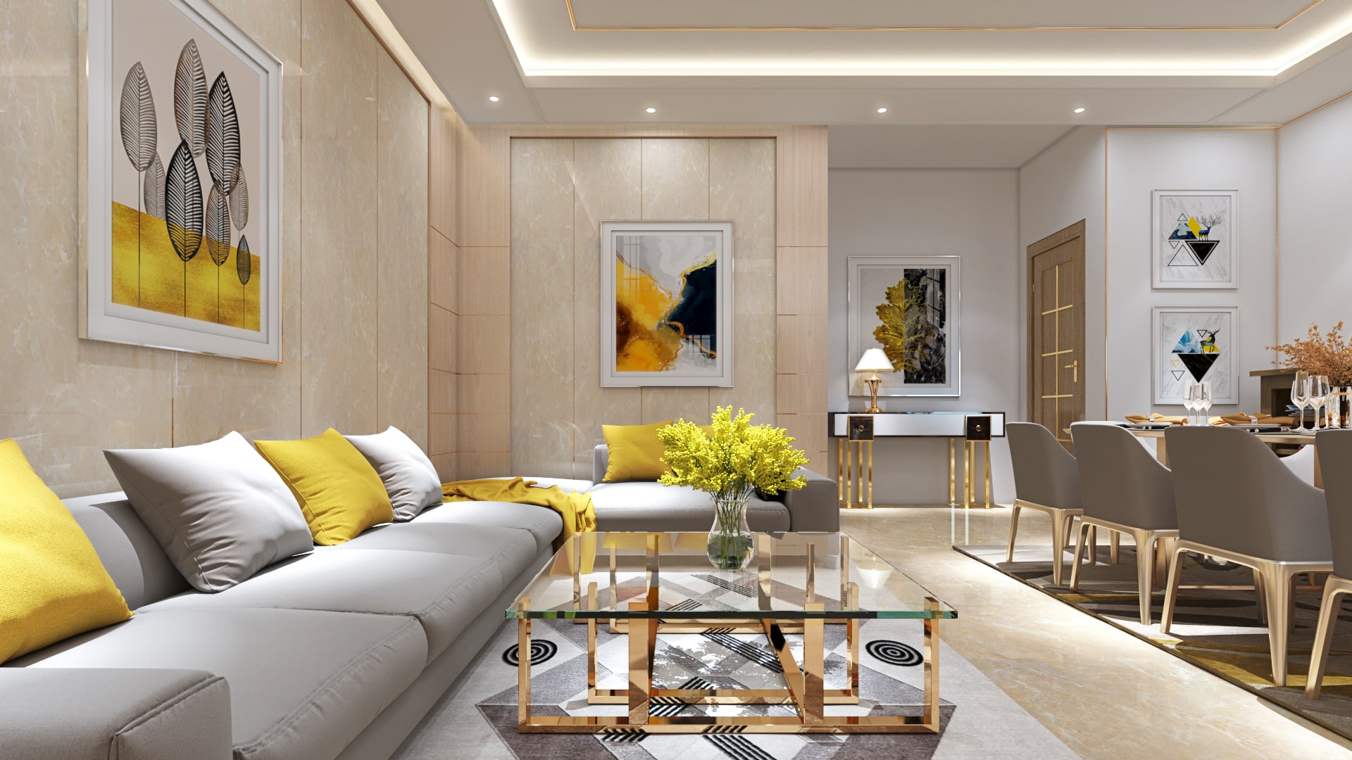 Lounge in Luxury Flats Mohali